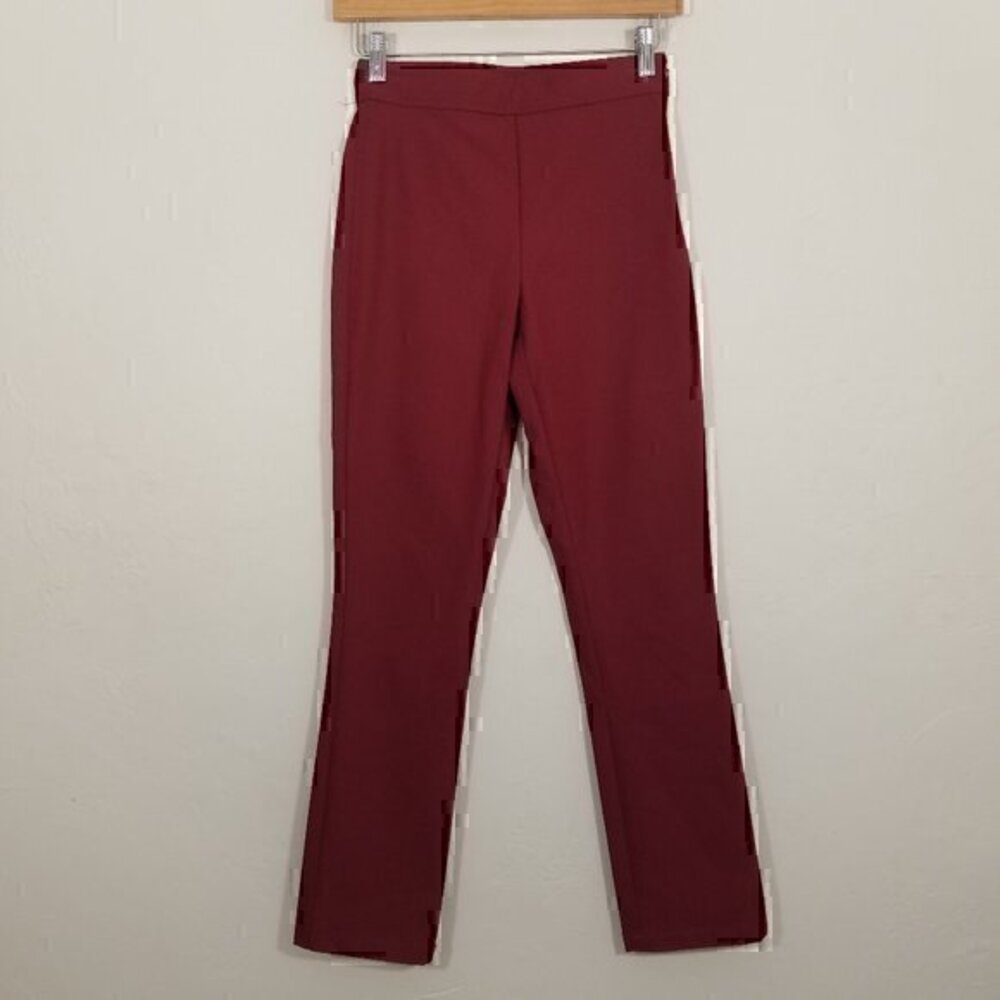 Theory High Rise Stretch Dress Pants Red Size 00